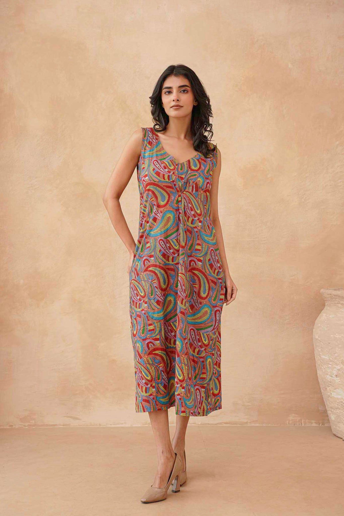Multicolor A line Dress