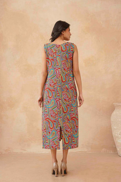 Multicolor A line Dress