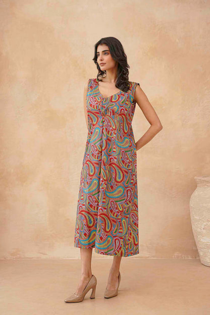 Multicolor A line Dress