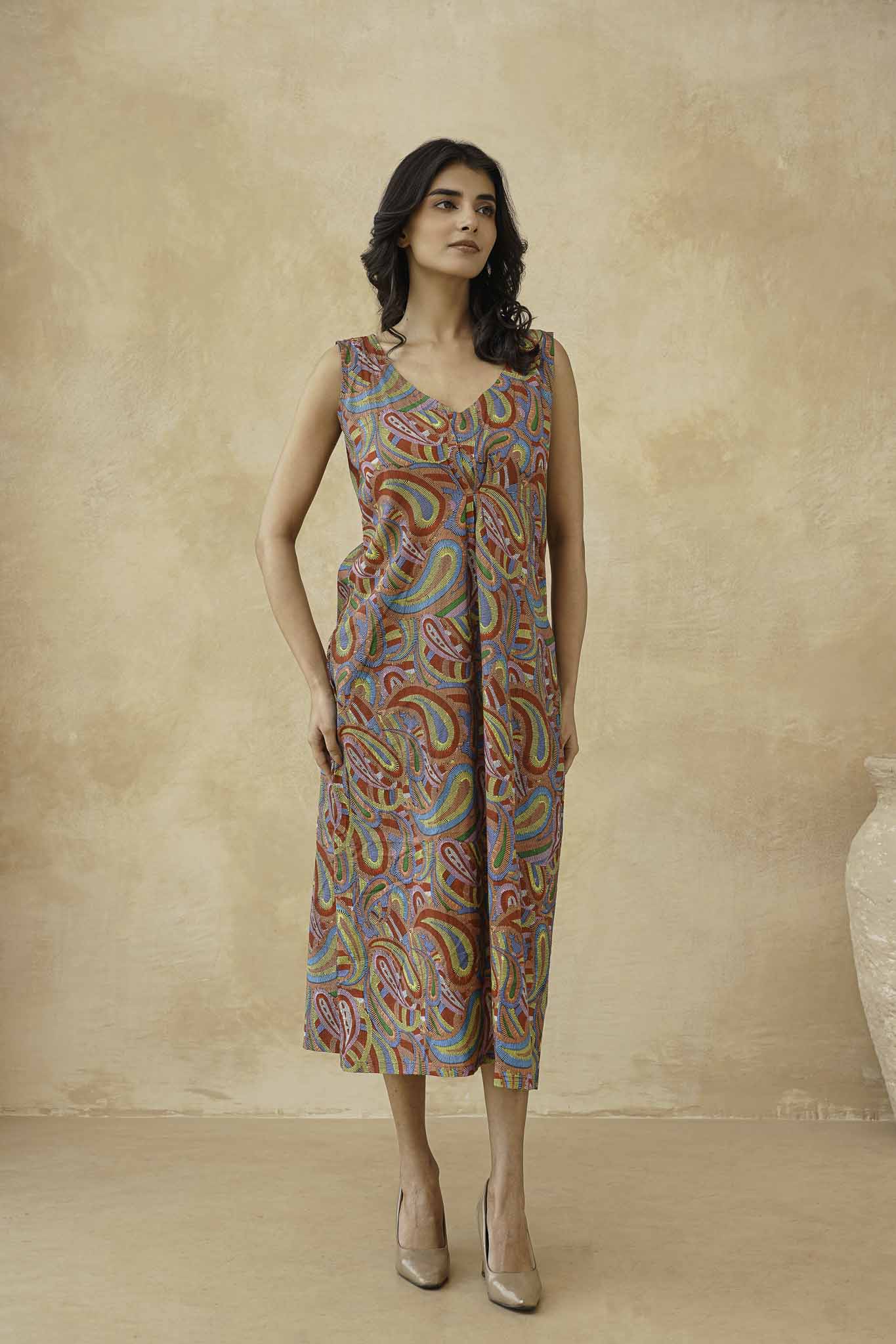 Multicolor A line Dress