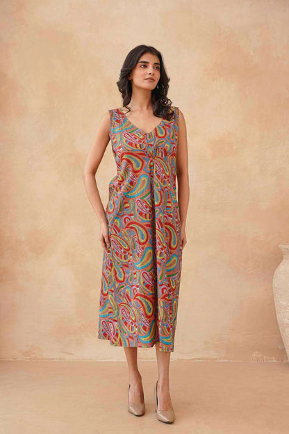 Multicolor A line Dress