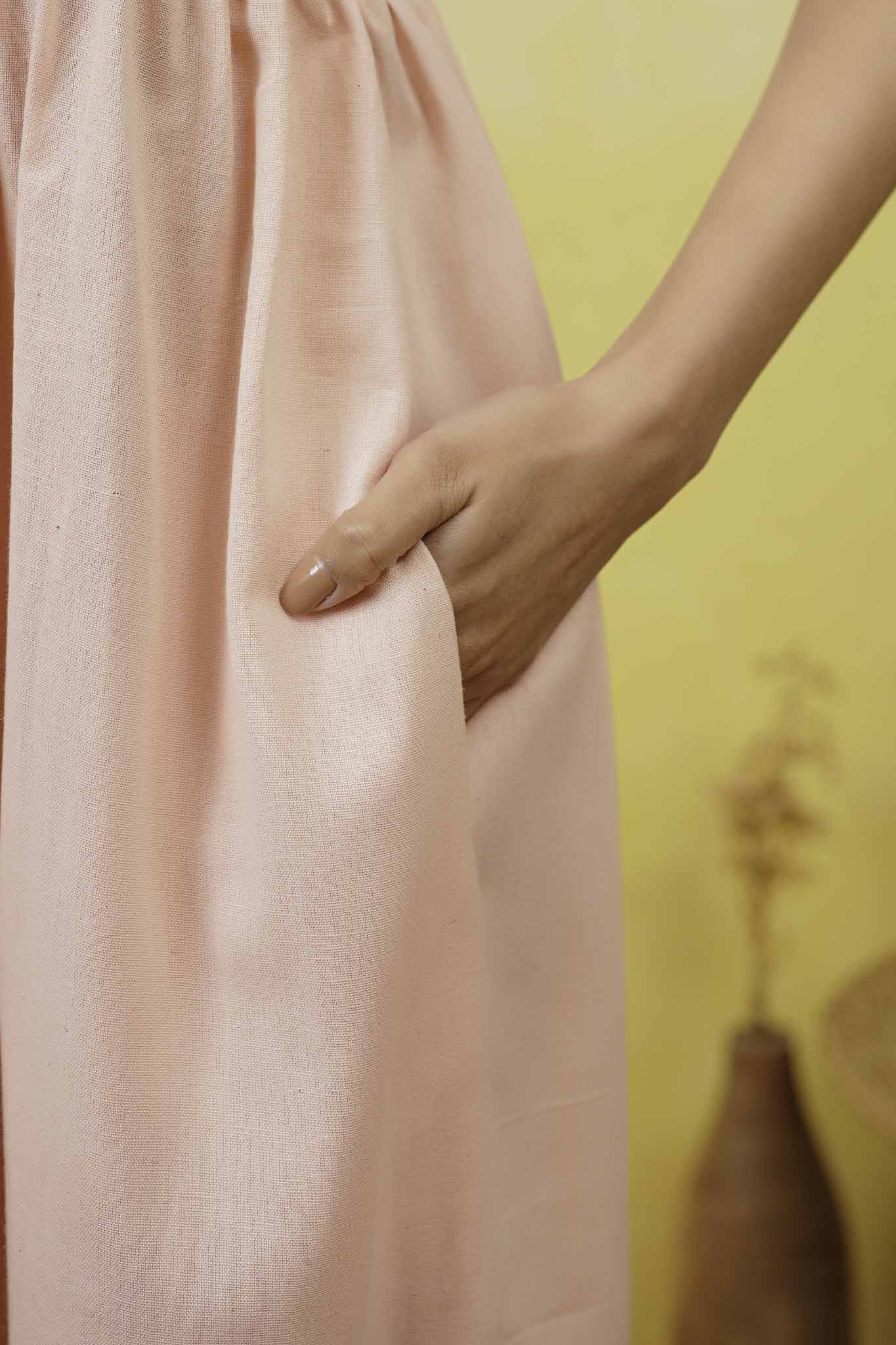 Peach Charm Long Dress
