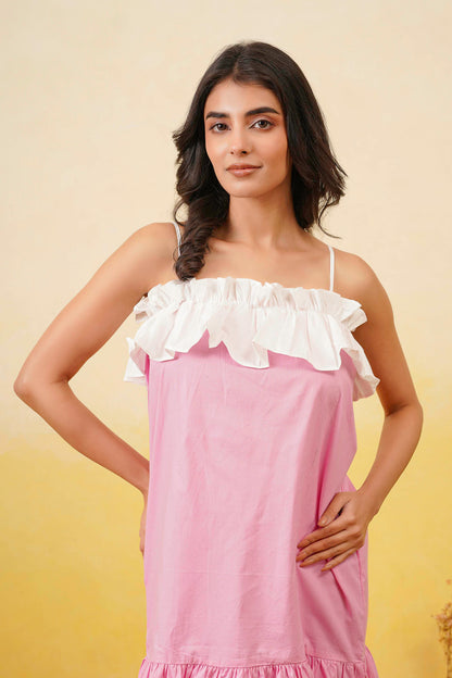 Pink Bloom Short Dress