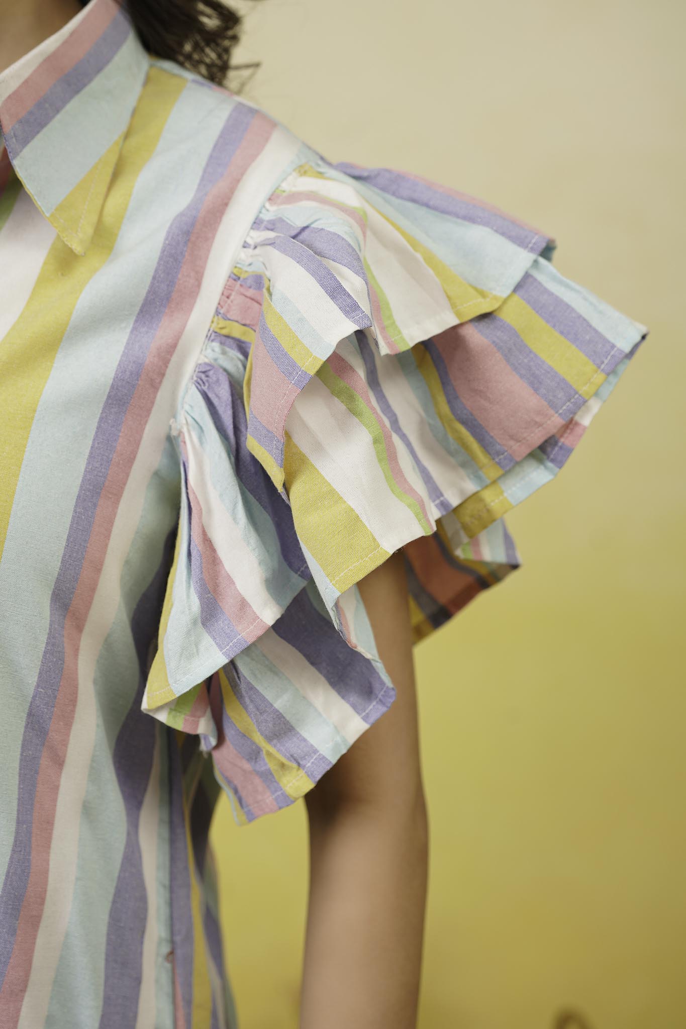 Multistripe Shirt Dress