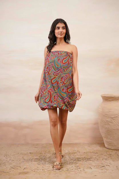 Multibloom Short Dress