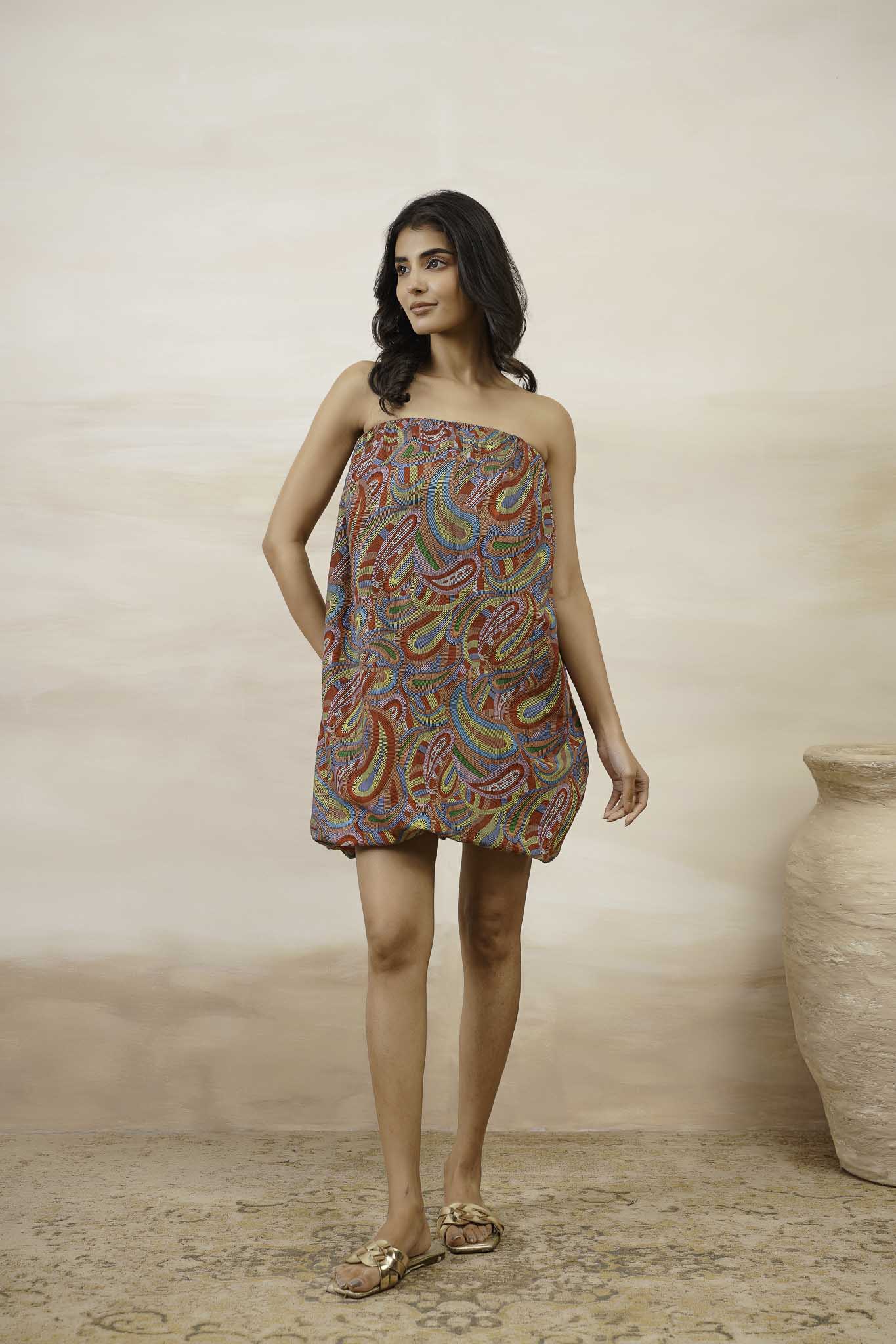 Multibloom Short Dress