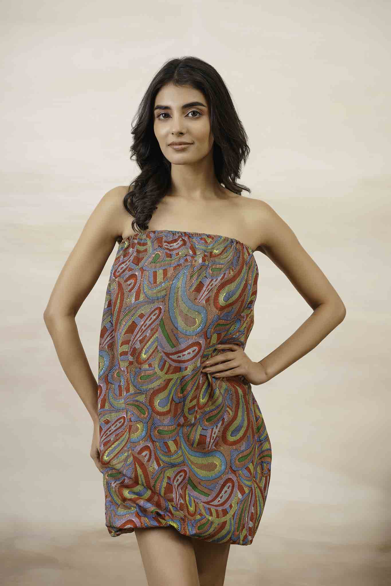 Multibloom Short Dress